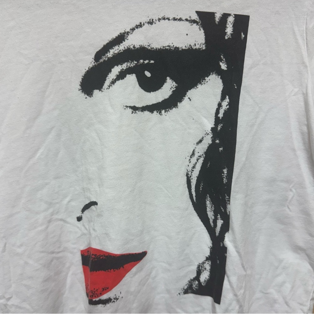 Diane Von Furstenberg For Target Signature Red Lip Face White Tee